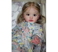 Anano Réaliste Poupee Reborn Pippa 26 Pouces Grande Fille, Look Réel Tissu Doux Corps Réaliste Poupée Bebe Reborn Nouveau - Né pour Les Enfants De Plus De 3 Ans