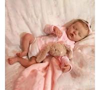 Anano Reborn Poupées réalistes - 45,7 cm - En silicone véritable - Veines réalistes - Avec kit d'alimentation pour enfants de 3 ans et plus