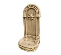 AnaParra Fontaine murale modèle Poniente 37 x 32 x 77 cm. Béton pierre avec robinet. Fontaine décorative pour extérieur. Poids : 30 kg. Couleur : vert