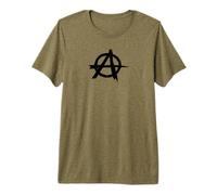 Anarchie Anarchie anarchisme Anti-FA Symbole Logo Design T-Shirt Haut de Gamme