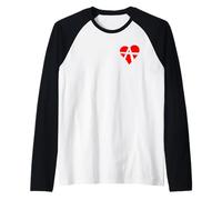Anarchie Relationnelle Symbole RA Cœur Poly Amour Libre Manche Raglan