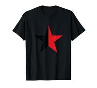 Anarcho-Communiste Symbole Anarchiste Étoile Rouge Noir T-Shirt