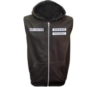 Anarchy England Charter Embroidered Patch Sleeveless Hoodie Fully Screen Accurate Patches!! Redwood Original Jax Teller(Medium)