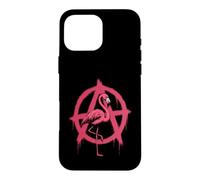 Anarchy Flamingo Punk Rock Protest Graffiti Albanie Coque pour iPhone 16 Pro Max