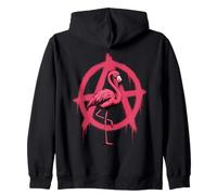 Anarchy Flamingo Punk Rock Protest Graffiti Albanie Sweat à Capuche