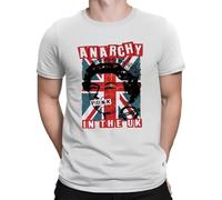 Anarchy in The UK Mens Short Sleeve T-Shirt Retro,Fashion Cotton Short Sleeve Shirt Top S-4XL