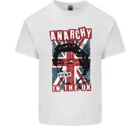 Anarchy in The UK Punk Music Rock T-shirt en coton léger pour homme, blanc, M