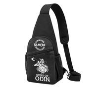 anarchy TV Series Sons Sac Bandoulière Poitrine - Sacoche Traversée Décontractée Motard Rock - Sac à Épaule Fan Série TV SAMCRO - Cadeau Biker