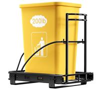 ANASTA Poubelle extractible sous l'armoire, dans l'armoire, sous l'évier, poubelle de comptoir, nécessite une ouverture d'armoire de 33 cm de large x 45,7 cm de profondeur, convient aux poubelles de