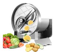 Anatole Trancheuse Légumes Manuel Coupe Fruits Professionnel en Acier Inoxydable Coupe Oignons Tomates Chips 0-13mm Épaisseur Réglable avec 6 Ventouses pour Pommes de Terre Citron Orange Carotte Chou