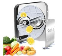 Anatole Trancheuse Légumes Professionnel Acier Inoxydable 0-10 mm Réglable Coupe Oignon Tomate Chips Manuel Coupe Fruits Mandoline pour Pomme de Terre Citron Orange Carotte Chou