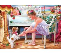 Anatolian Puzzle 1000 pièces Ballerine et son chiot multicolore