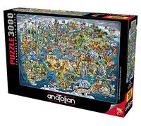Anatolian/perre Group Puzzle 3000 pièces : Merveilleuse Carte du Monde