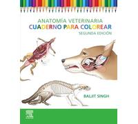Anatomía veterinaria. Cuaderno para colorear