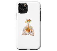 Anatomie Anatomique des poumons Humains et des Fleurs colorées pour Fleuriste Coque pour iPhone 11 Pro