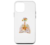 Anatomie Anatomique des poumons Humains et des Fleurs colorées pour Fleuriste Coque pour iPhone 12 Mini