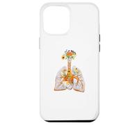 Anatomie Anatomique des poumons Humains et des Fleurs colorées pour Fleuriste Coque pour iPhone 12 Pro Max