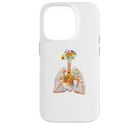 Anatomie Anatomique des poumons Humains et des Fleurs colorées pour Fleuriste Coque pour iPhone 14 Pro