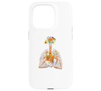 Anatomie Anatomique des poumons Humains et des Fleurs colorées pour Fleuriste Coque pour iPhone 15 Pro