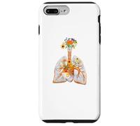 Anatomie Anatomique des poumons Humains et des Fleurs colorées pour Fleuriste Coque pour iPhone 7 Plus/8 Plus