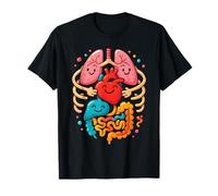 Anatomie colorée du Corps Humain illustrée - infirmière T-Shirt