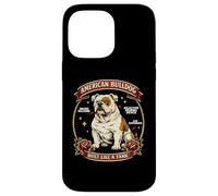 Anatomie de Chien Flash de Tatouage American Bulldog Coque pour iPhone 14 Pro Max
