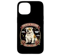 Anatomie de Chien Flash de Tatouage American Bulldog Coque pour iPhone 15