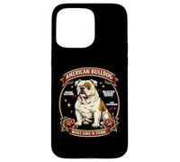 Anatomie de Chien Flash de Tatouage American Bulldog Coque pour iPhone 15 Pro Max