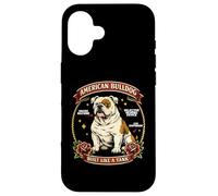 Anatomie de Chien Flash de Tatouage American Bulldog Coque pour iPhone 16
