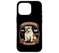 Anatomie de Chien Flash de Tatouage American Bulldog Coque pour iPhone 16 Pro