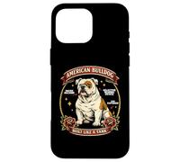 Anatomie de Chien Flash de Tatouage American Bulldog Coque pour iPhone 16 Pro Max