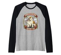 Anatomie de Chien Flash de Tatouage American Bulldog Manche Raglan