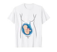 Anatomie de Grossesse fœtus dans Utero OBGYN Sage-Femme T-Shirt