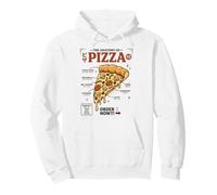 Anatomie de la Pizza rétro Japonaise Graphique esthétique Sweat à Capuche
