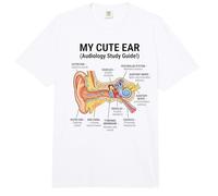 Anatomie de la Structure de l'oreille Diagramme des Sciences auditives Anatomie de l'oreille Comfort Colors Adult Heavyweight T-Shirt