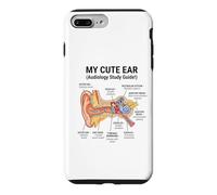 Anatomie de la Structure de l'oreille Diagramme des Sciences auditives Anatomie de l'oreille Coque pour iPhone 7 Plus/8 Plus