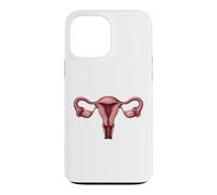 Anatomie de l'utérus OB GYN Gynécologie Illustration médicale Coque pour iPhone 13 Pro Max