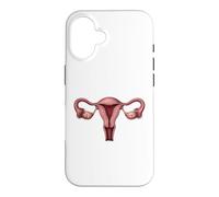 Anatomie de l'utérus OB GYN Gynécologie Illustration médicale Coque pour iPhone 16