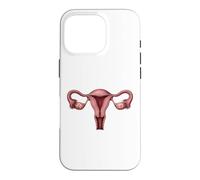 Anatomie de l'utérus OB GYN Gynécologie Illustration médicale Coque pour iPhone 16 Pro