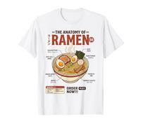 Anatomie de Ramen Retro Japonais Food Esthétique Foodie T-Shirt