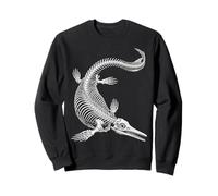 Anatomie des fossiles Marins du Jurassique Squelette d'Ichtyosaure Sweatshirt
