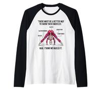 Anatomie des Muscles fessiers drôle Entraînement Gym Manche Raglan