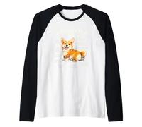 Anatomie drôle d'un Animal de Compagnie Corgi Amoureux de Chien Manche Raglan