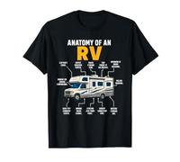 Anatomie drôle d'un Camping-Car Camping-Car Caravane T-Shirt