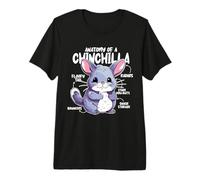 Anatomie drôle d'une Queue de Chinchilla Mignonne T-Shirt Haut de Gamme