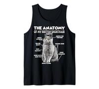 Anatomie du British Shorthair | Humour de Chat Disant | BKH Débardeur