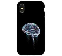 Anatomie du Cerveau coloré Abstrait Light Line Art Coque pour iPhone X/XS