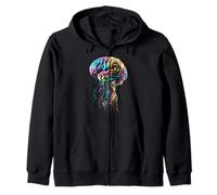 Anatomie du Cerveau coloré Art Abstrait Sweat à Capuche
