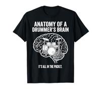 Anatomie du Cerveau d'un Batteur dans la Poche T-Shirt