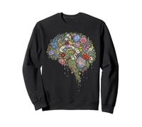 Anatomie du Cerveau Floral Abstrait Nature Art Sweatshirt